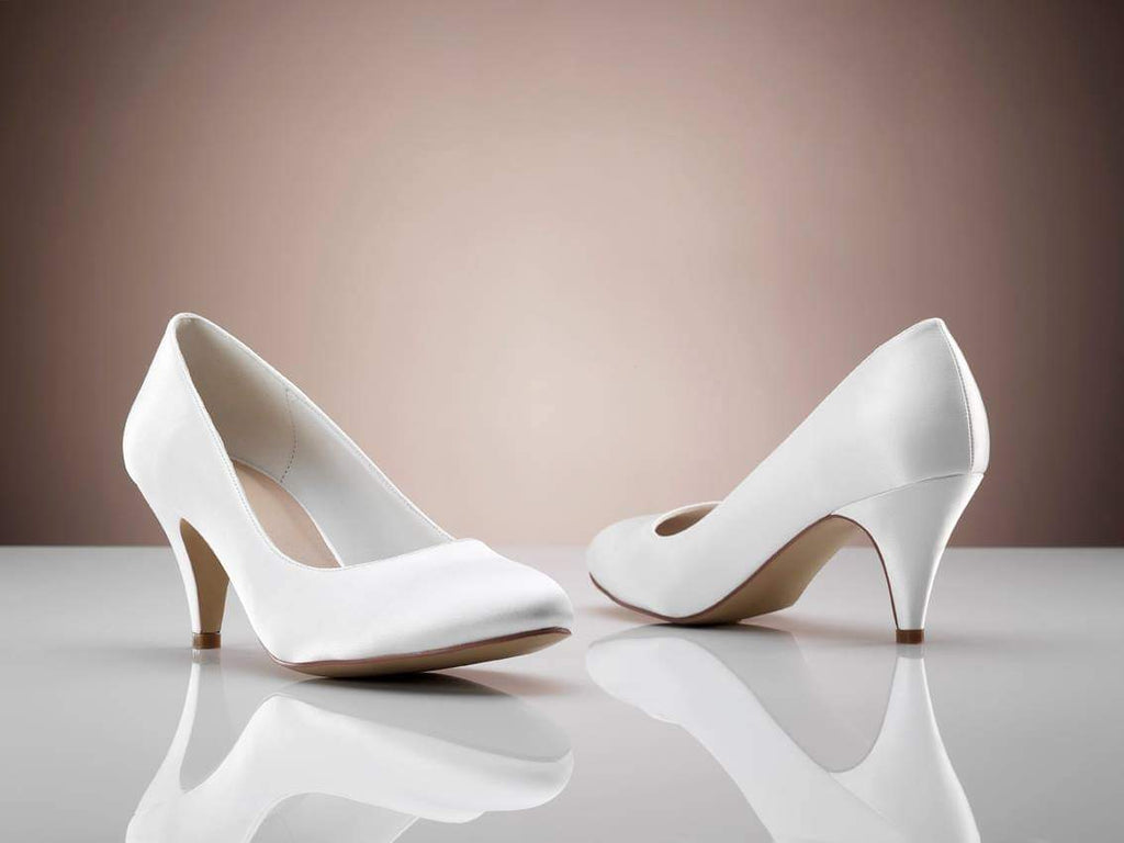 Pumps i satin