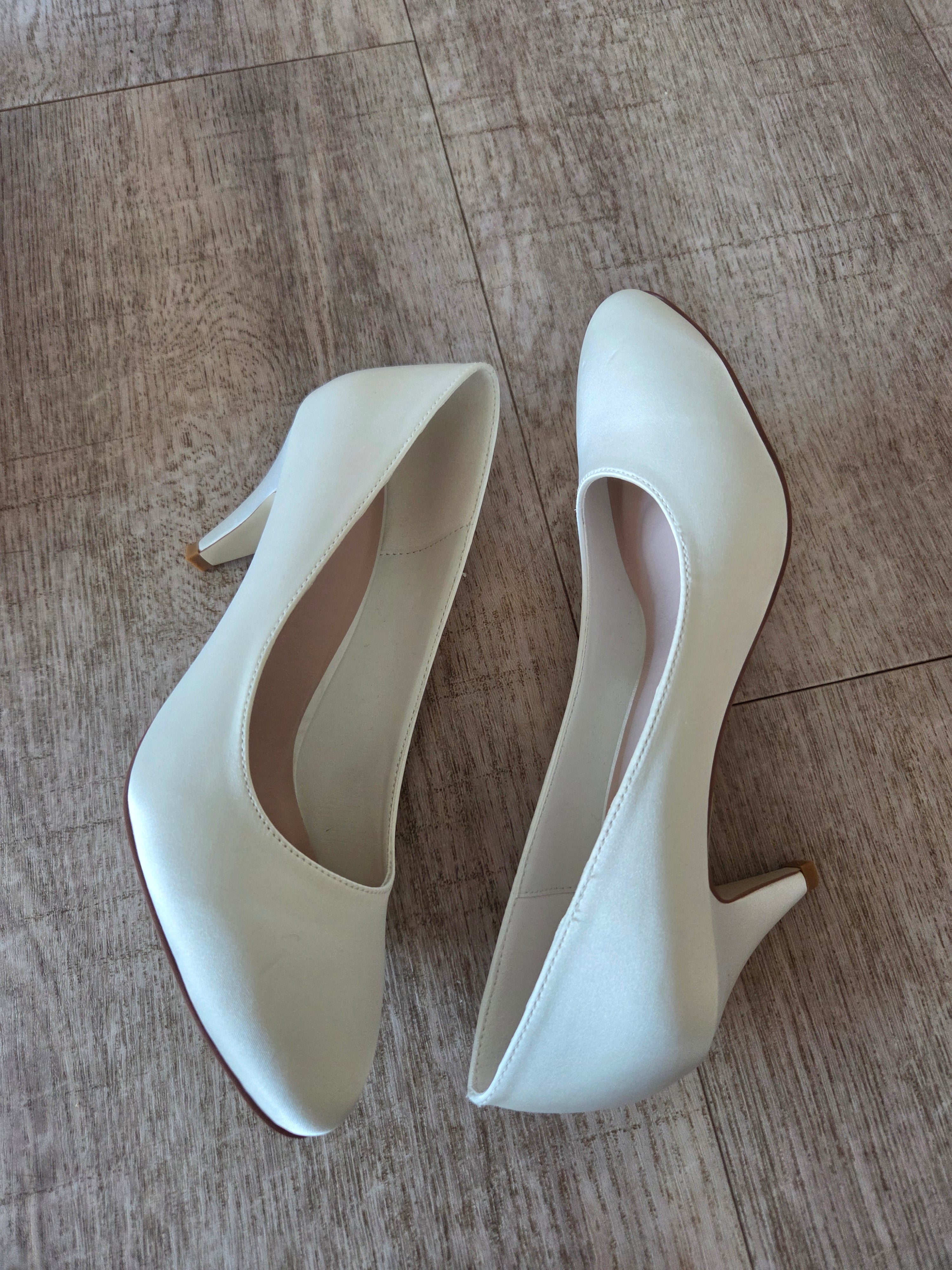 Pumps i satin